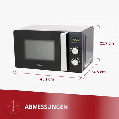 MPM MPM-20-KMG-03 20-KGM-03 Mikowelle-Backofen 20L, Kompakt, LED-Display, Automatische Auftaufunktio