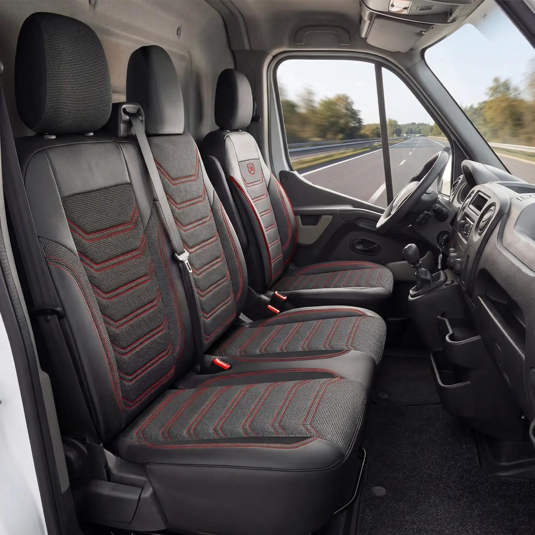 Autositzbezüge Universal 2+1 für Renault Master (2011-2025), Opel Movano (2022-2024) – Vordersitze A