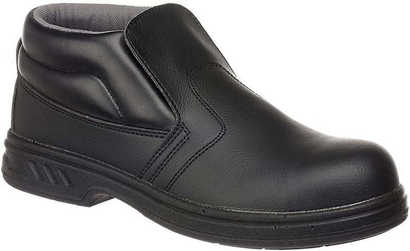 Portwest Steelite Schlupf-Sicherheitsstiefel S2, Grösse: 45, Farbe: Schwarz, FW83BKR45 45 EU Schwarz