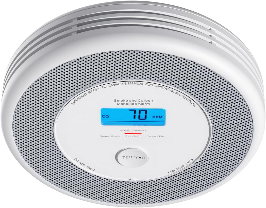 X-Sense Rauch und CO Melder mit Sprachalarm und Standortansage, mit XP0A-MR11 Kits, 30 mm dick ohne