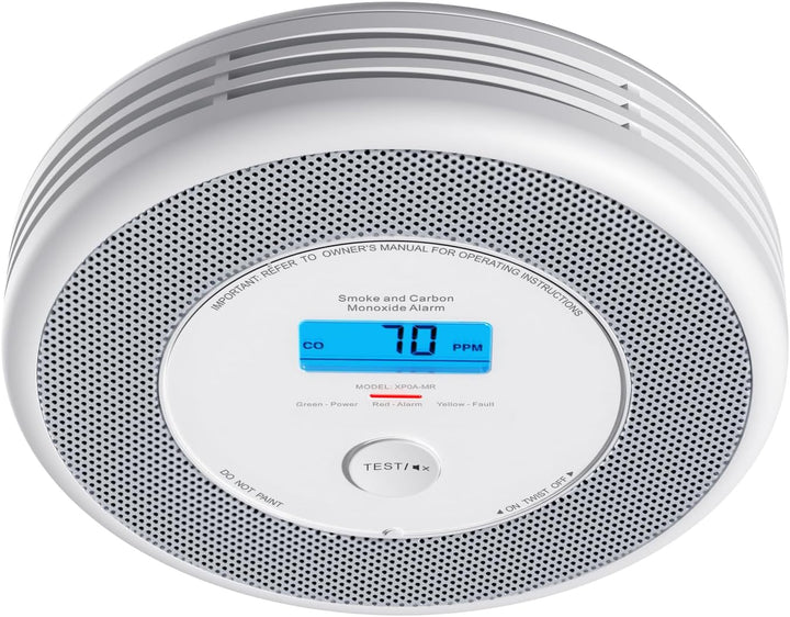 X-Sense Rauch und CO Melder mit Sprachalarm und Standortansage, mit XP0A-MR11 Kits, 30 mm dick ohne