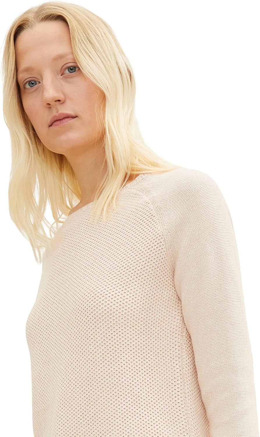TOM TAILOR Damen Pullover, 20737 - Desert Sand Melange
