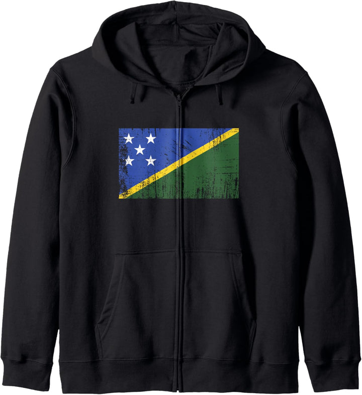 Salomonen Flagge Geschenk Fussballfan Sport Erwachsene Kinder Kapuzenjacke
