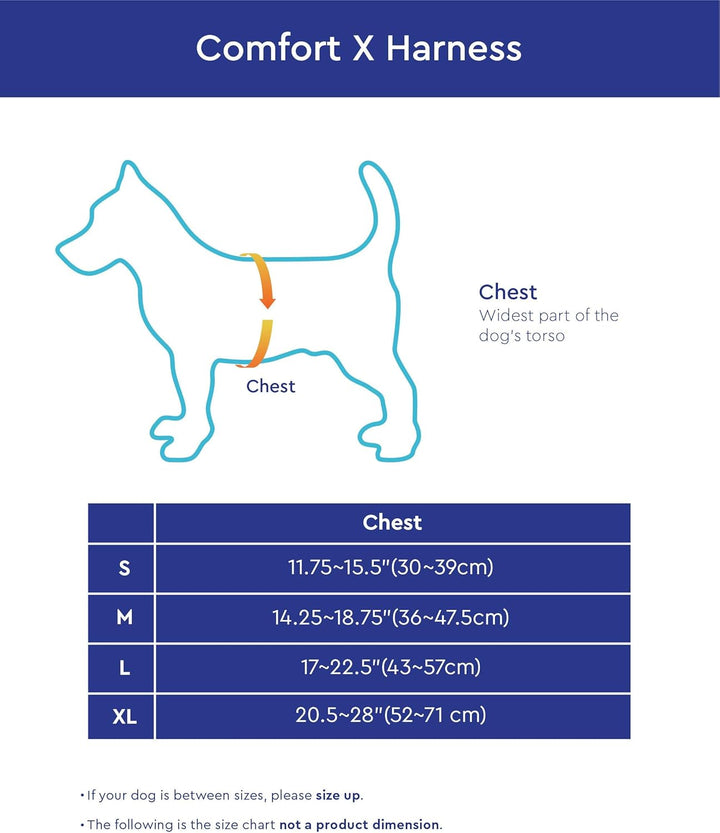 Gooby Comfort X Hundegeschirr zum Ziehen über den Kopf, komfortabel, kein Ziehen, für kleine bis mit