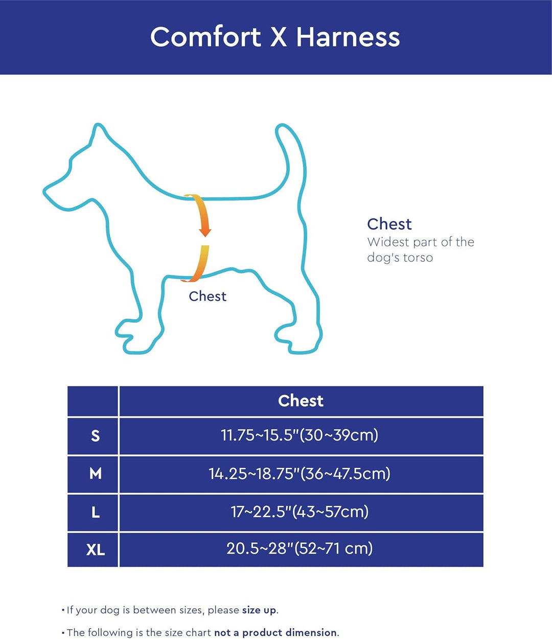 Gooby - Comfort X Kopf-in-Geschirr, erstickungsfreies kleines Hundegeschirr mit Mikro-Wildlederbesat