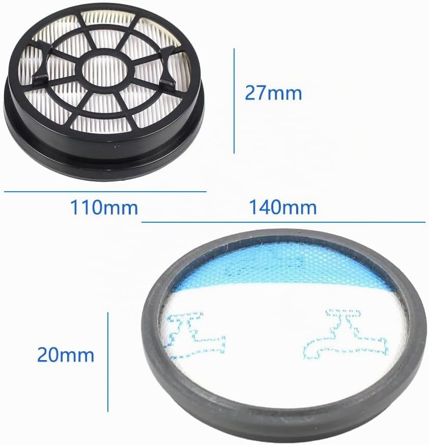 2 Sätze RO2910EA Filter für Rowenta Swift Power Cyclonic RO2910EA RO2915EA RO2932EA RO2933EA RO2957E