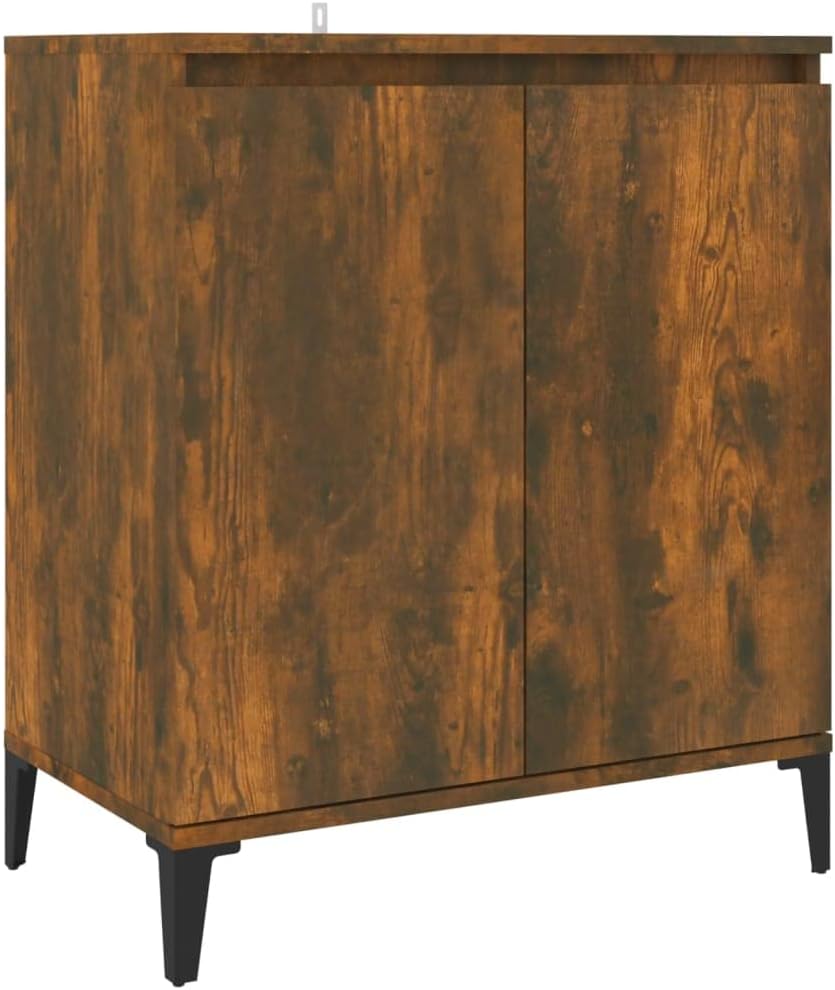 WIFESE Kommode Sideboard Räuchereiche 60x35x70 cm Holzwerkstoff KüChenschrank Komodenschrank Kommode