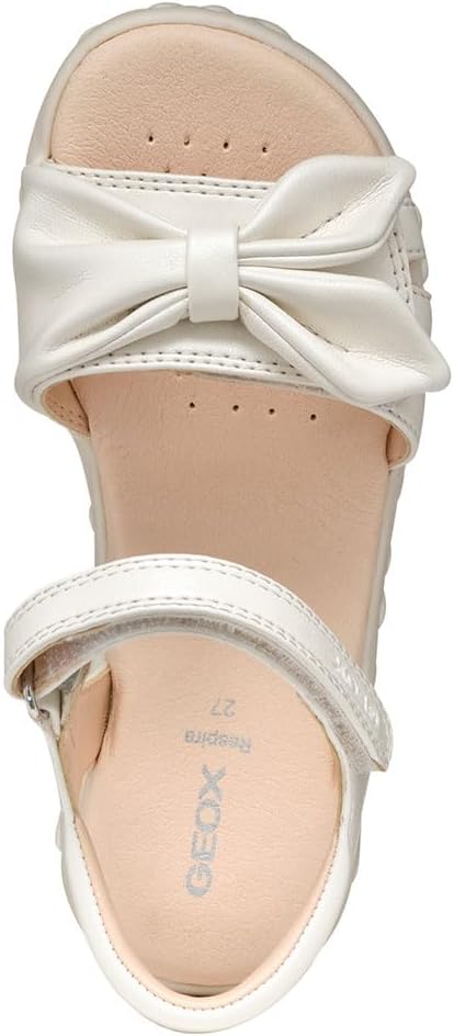 Geox Mädchen J Sandal Haiti GirlSandal 26 EU Weiss, 26 EU Weiss