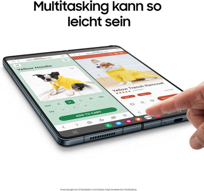 Samsung Galaxy Z Fold4 5G Mobiltelefon ohne SIM-Karte Android Klapp-Smartphone 256 GB, Graygreen Sin