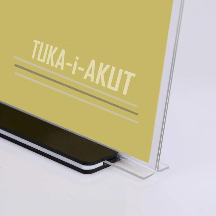 TUKA 20er Tischaufsteller A3 Querformat mit Sockelboden, Acryl Werbeaufsteller Tischständer Doppelse