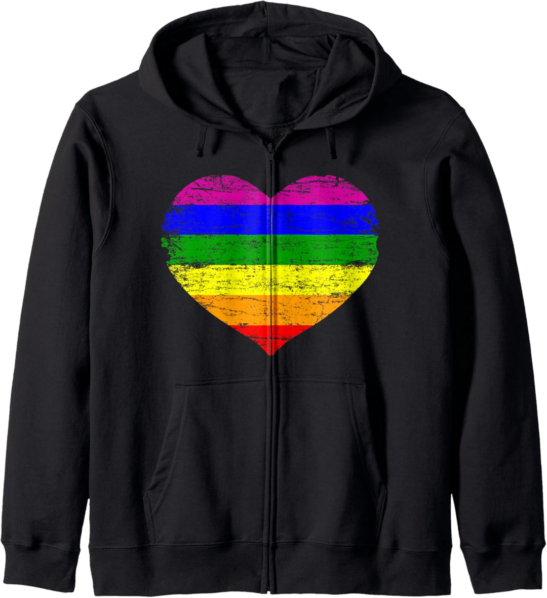 Regenbogen Fahne Herz LGBT Pride Gay Pride Month LGBTQ Kapuzenjacke