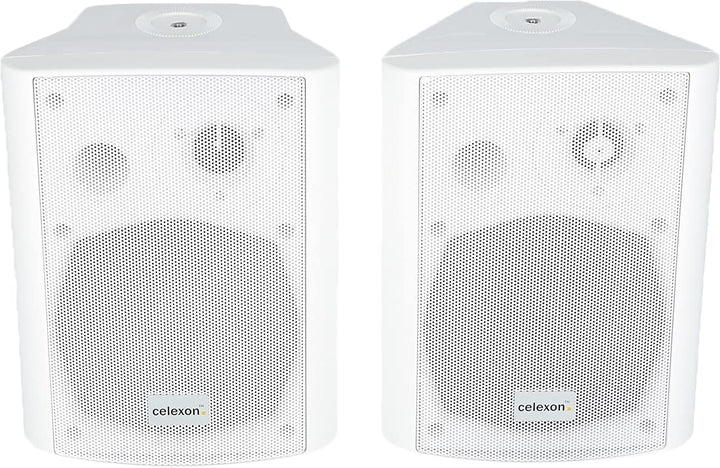 celexon Aktivlautsprecher-Set weiss - 2X 30W - leistungsstarke Audio-Boxen - inkl. Wandhalterung - L