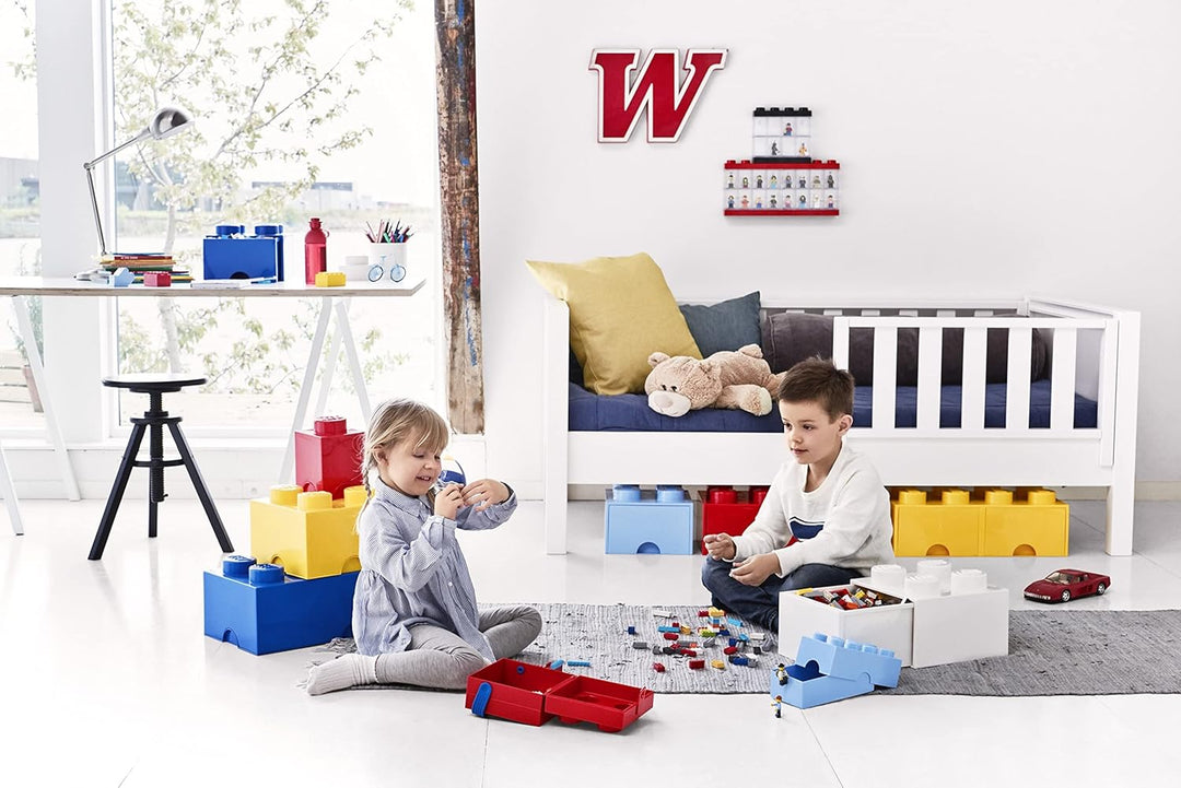 Room Copenhagen Schublade Brick drawer 4", Plastik, Hellblau, 25 x 25 x 18 cm Legion/Light Royal Blu
