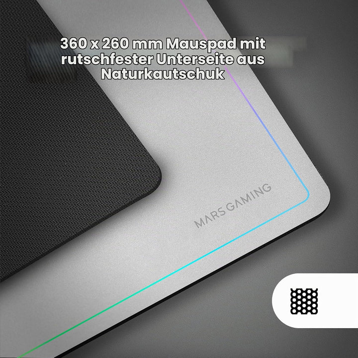 Mars Gaming MCPWTKL, Kabelloses Gaming-Combo, DualPro Link 2.4GPRO-Technologie, TKL FRGB Rainbow Tas
