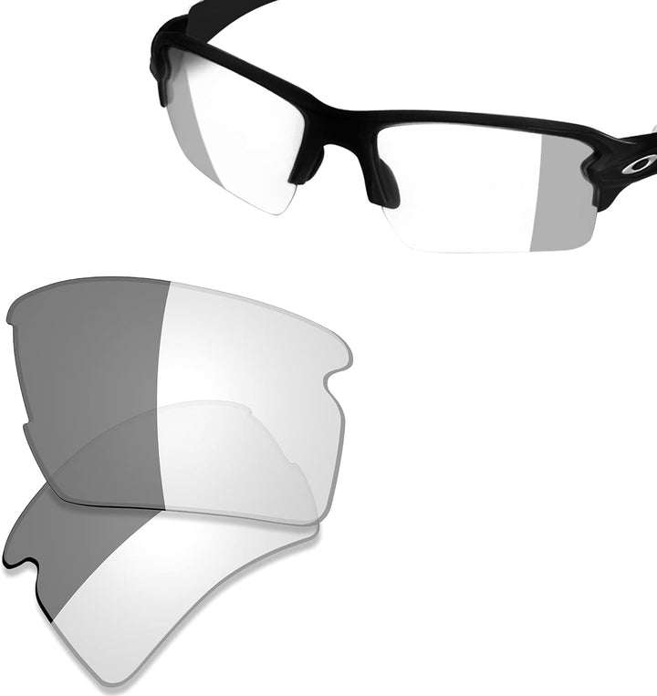 Saucer Premium Ersatzgläser & Gummikits für Oakley Flak 2.0 XL OO9188 Sonnenbrille High Defense - Ph