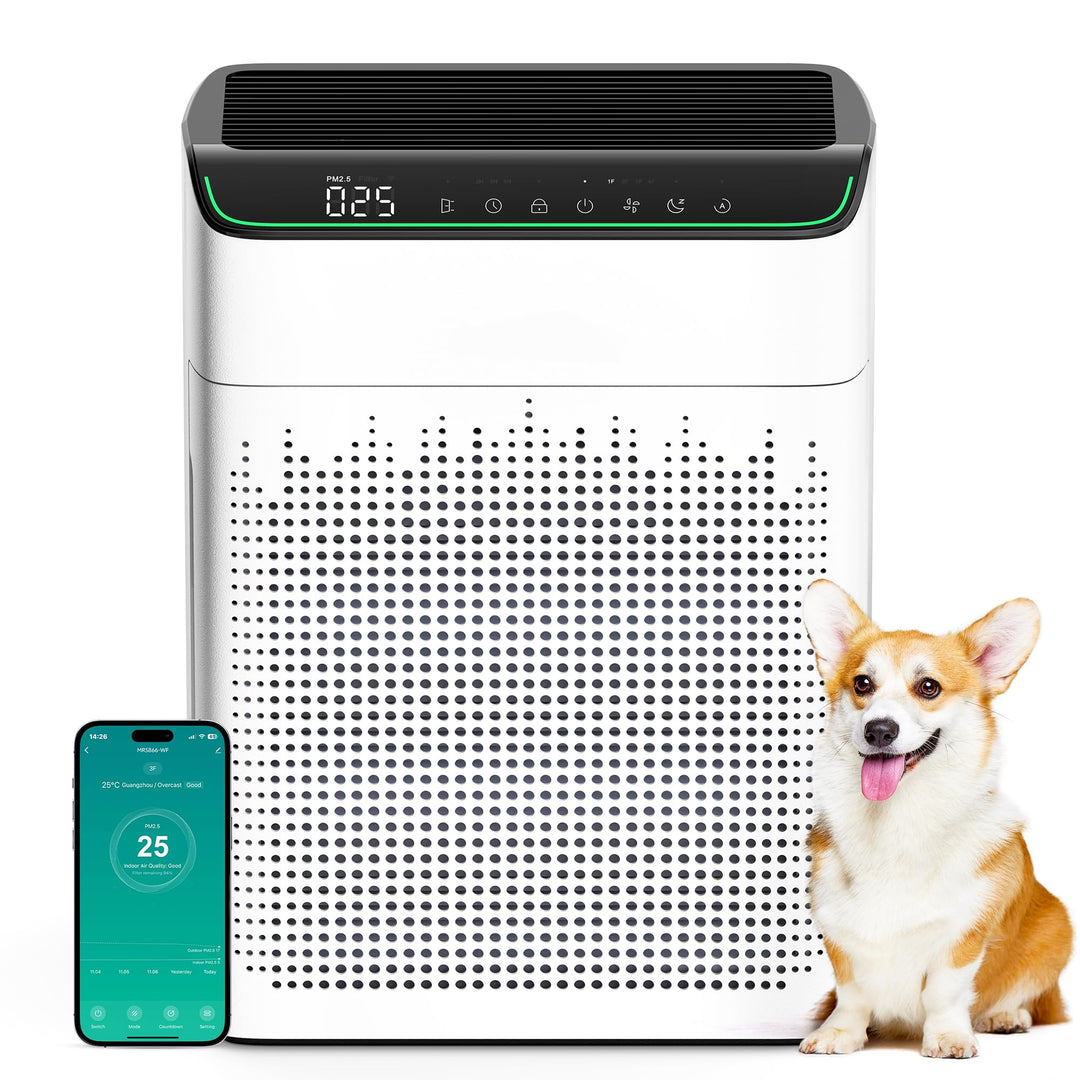 Luftreiniger Allergiker für Wohnung Raucherzimmer, Air purifier, CADR 340m³/h für 157㎡ Raucherzimmer