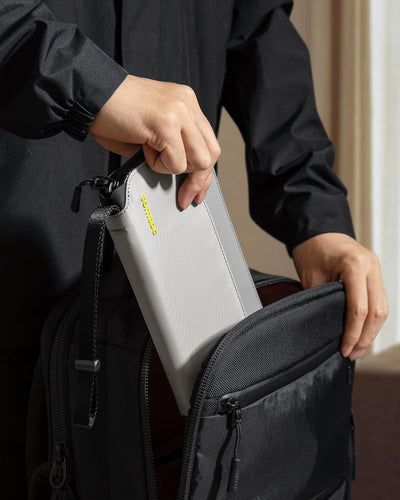 tomtoc Reisepass Tasche für 4-6 Reisepässe, Reisepasshülle Organizer Tasche Etui mit SIM-Kartenhalte