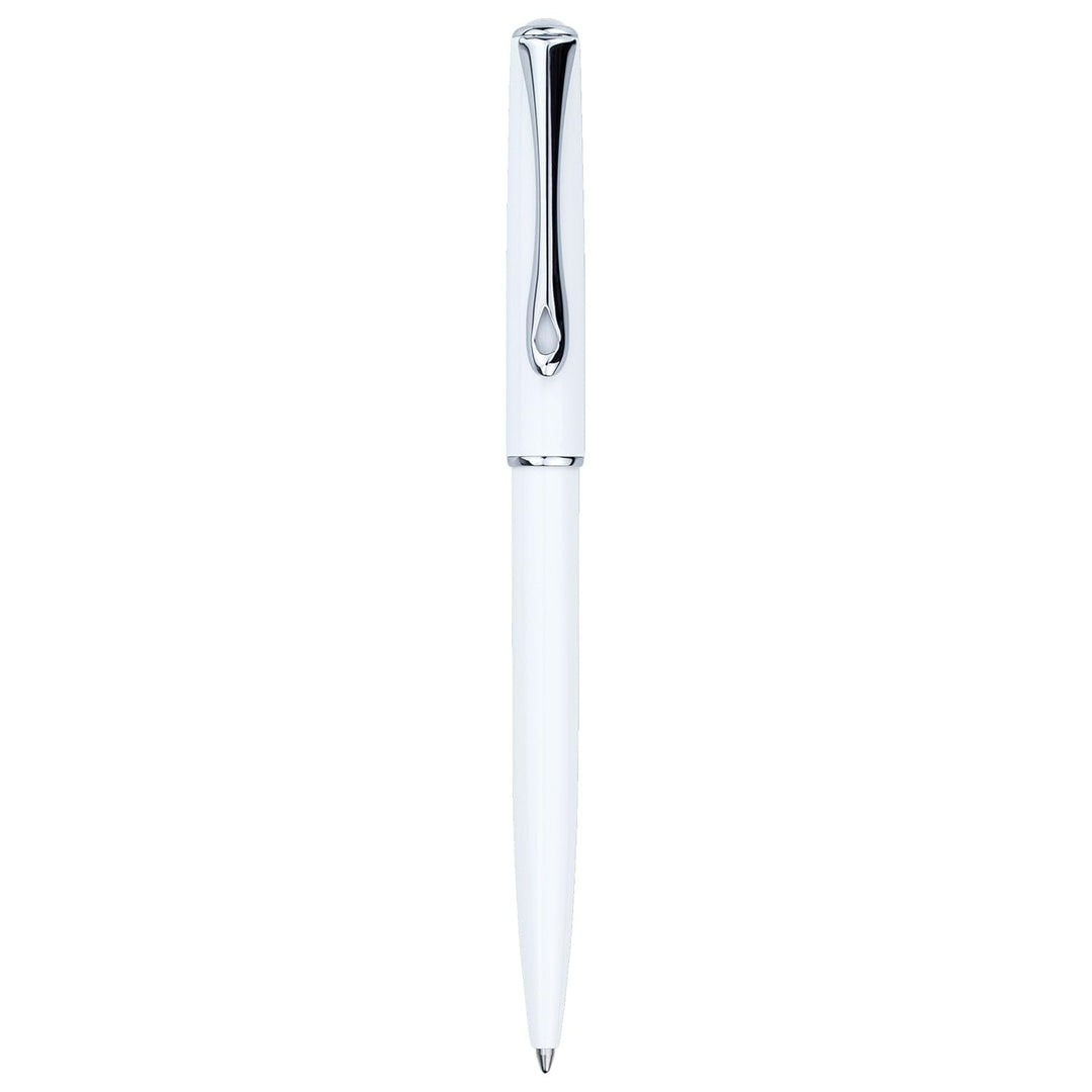 DIPLOMAT - D40702040 - Kugelschreiber Traveller Weiss Chrom - Schick und elegant - 5-Jahre-Garantie