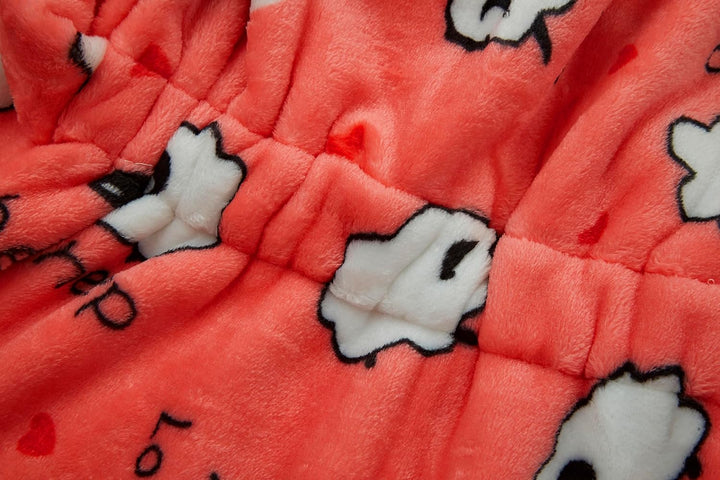 Unisex Baby Korallen Fleece mit Kapuze Morgenmantel Bademantel Jungen Mädchen Kleinkinder Pyjamas Na