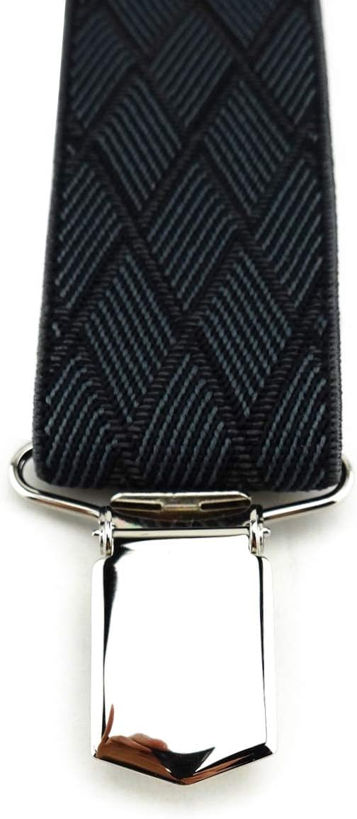 TigerTie Unisex Hosenträger in Y-Form mit 3 extra starken Clips - Farbe in kariert - hochwertige Ver