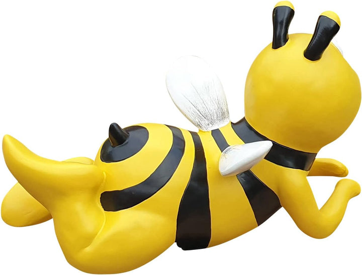 Fachhandel Plus Gartenfigur Biene fliegend lustige Deko Tierfigur Gartendeko Dekofigur