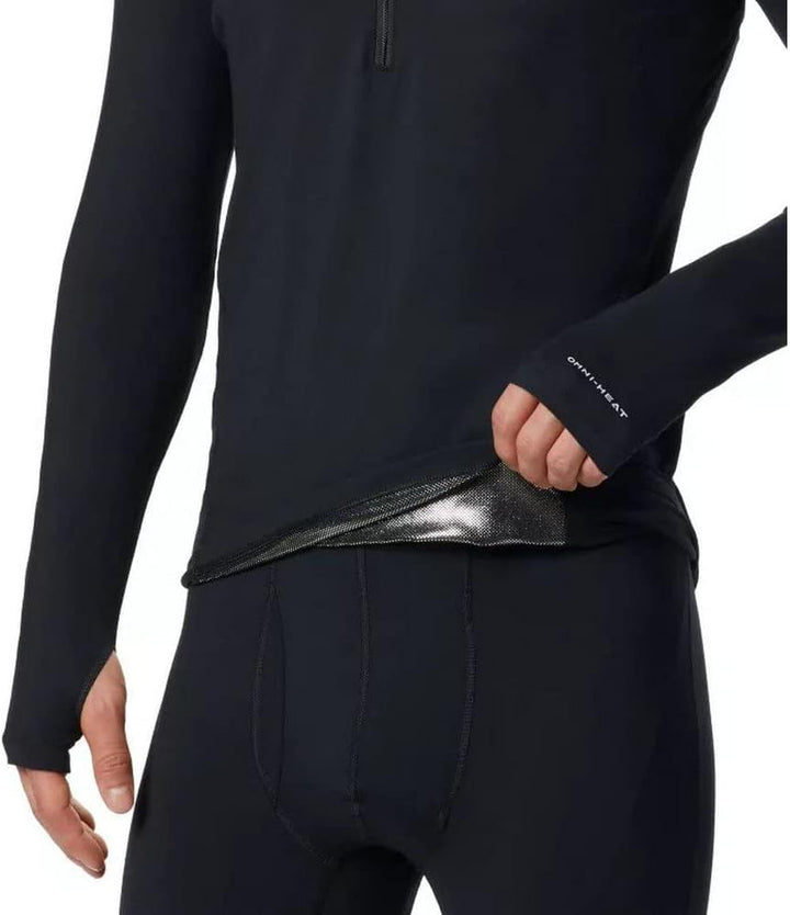 Columbia Midweight Stretch Long Sleeve Half Zip Thermounterwäsche Unterhemd für Herren Schwarz L Fal