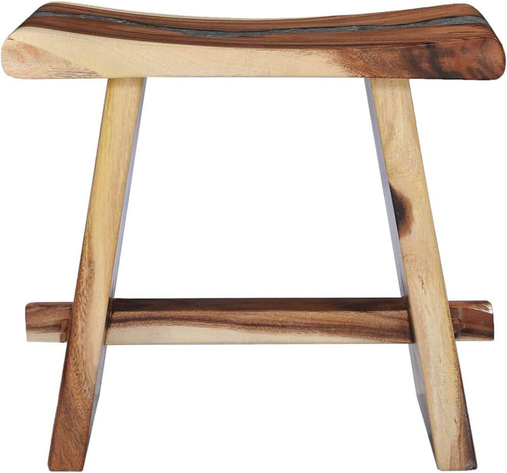 vidaXL Suarholz Massiv Hocker Badhocker Duschhocker Badestuhl Duschstuhl Holzhocker Fusshocker Nacht
