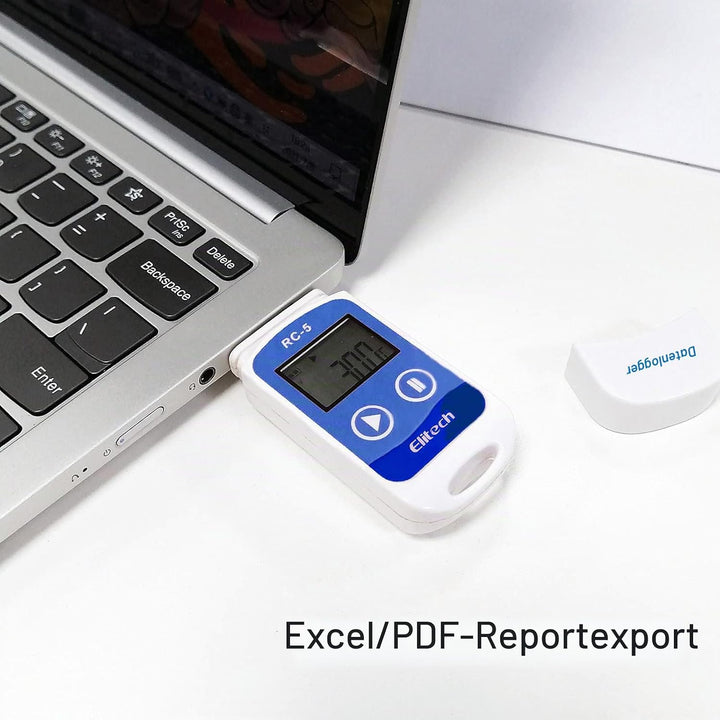 Elitech RC-5 Temperatur Datenlogger - Mini USB Temp Rekorder Interner Externer Sensor Hohe Genauigke