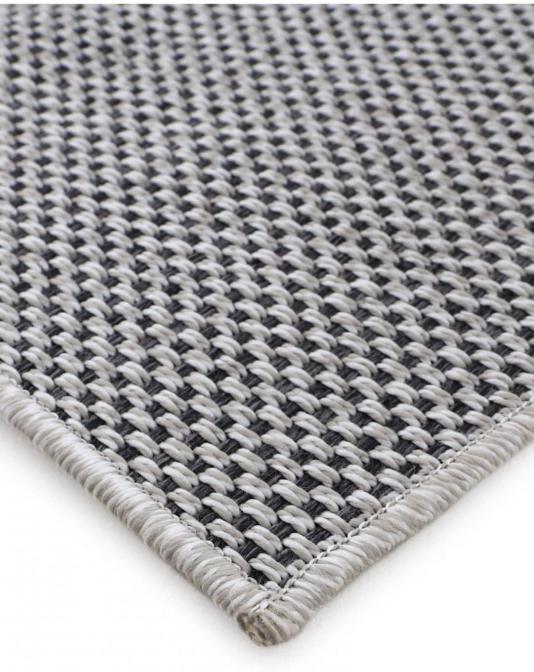 carpetfine In- und Outdoor Teppich Boho Rund Beige Flachgewebeteppich Ø 120 cm | Moderner Teppich We