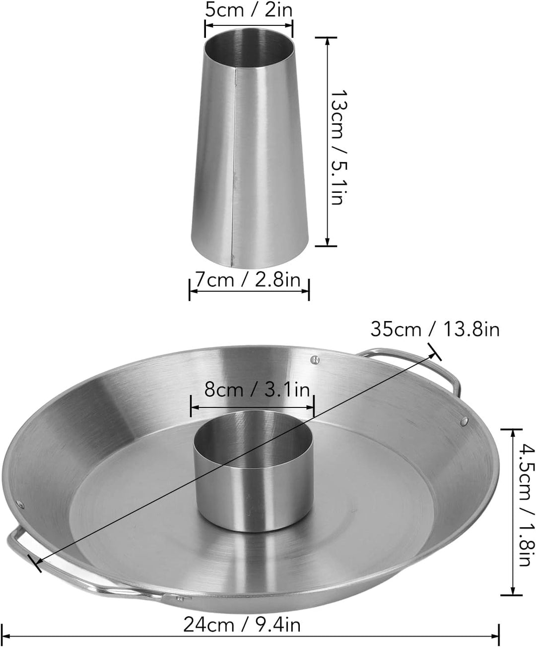 Hähnchenbräter, Edelstahl BBQ Edelstahl Hähnchenbräter mit Abtropfschale, Bräter Herd Ständer Vertik
