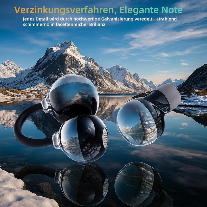 LESUN Open Ear Kopfhörer 5.4, Schlafkopfhörer für Seitenschlaf mit HiFi Deep Bass, Ultra kleine Ohrh