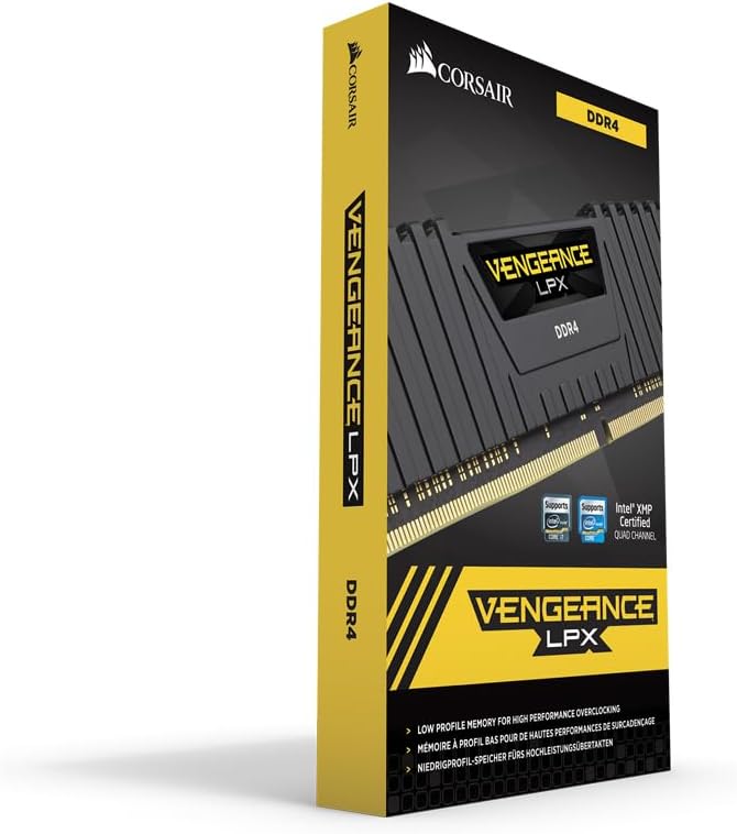 Corsair Vengeance LPX 64 GB (4 x 16 GB) DDR4 3200 (PC4-25600) C16 1,35 V Desktop-Speicher schwarz, 4