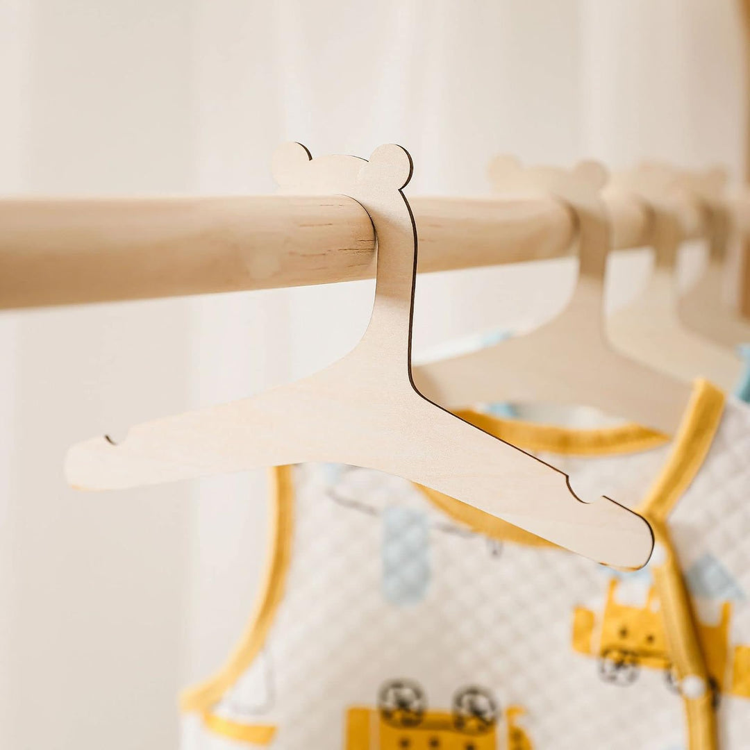 Kinder-Kleiderbügel aus Holz, 22,9 cm, für Kleidung und Hosen, Holz-Kleiderbügel, 20 Stück, 20