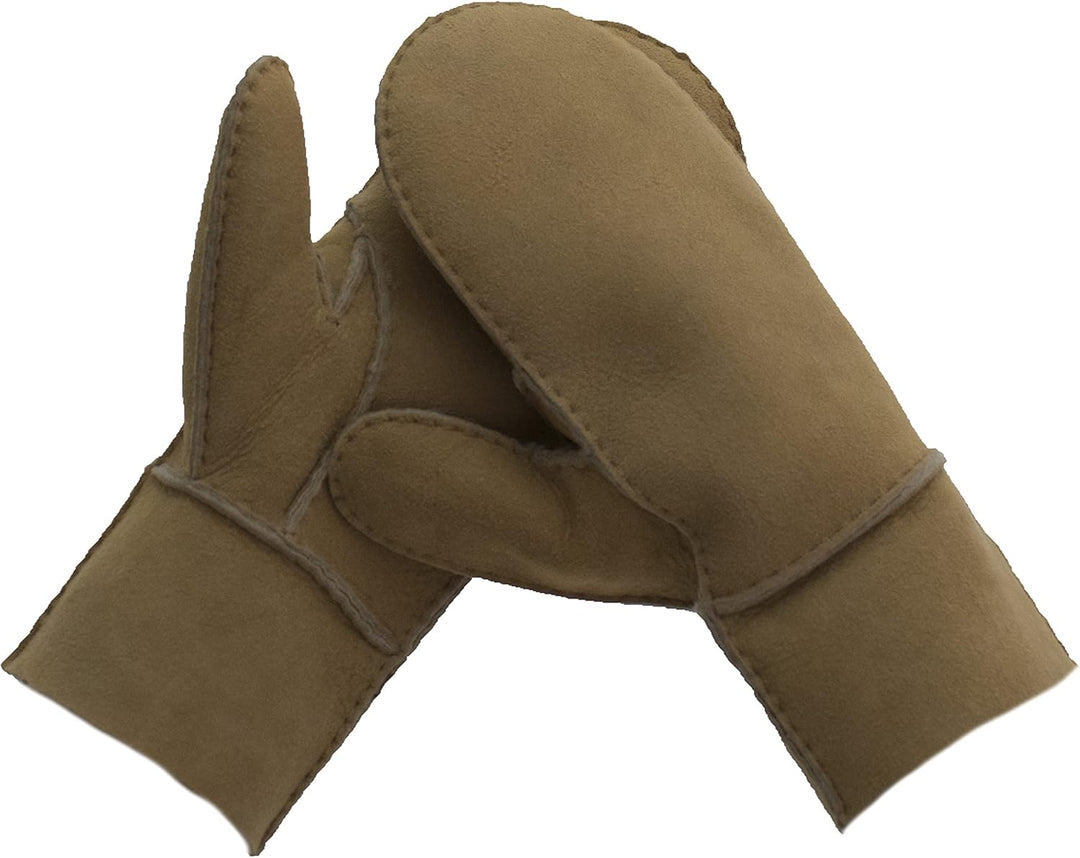 Reissner Lammfelle warme Merino Lammfell Fäustlinge Faust Handschuhe für Damen und Herren HDS-FAUST1