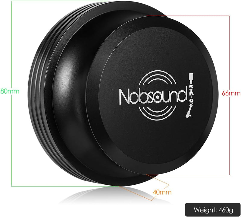 Nobsound LP Vinyl Turntable Disc Stabilizer Record Weight Metal Matte Black SCHALLPLATTEN-AUFLAGEGEW