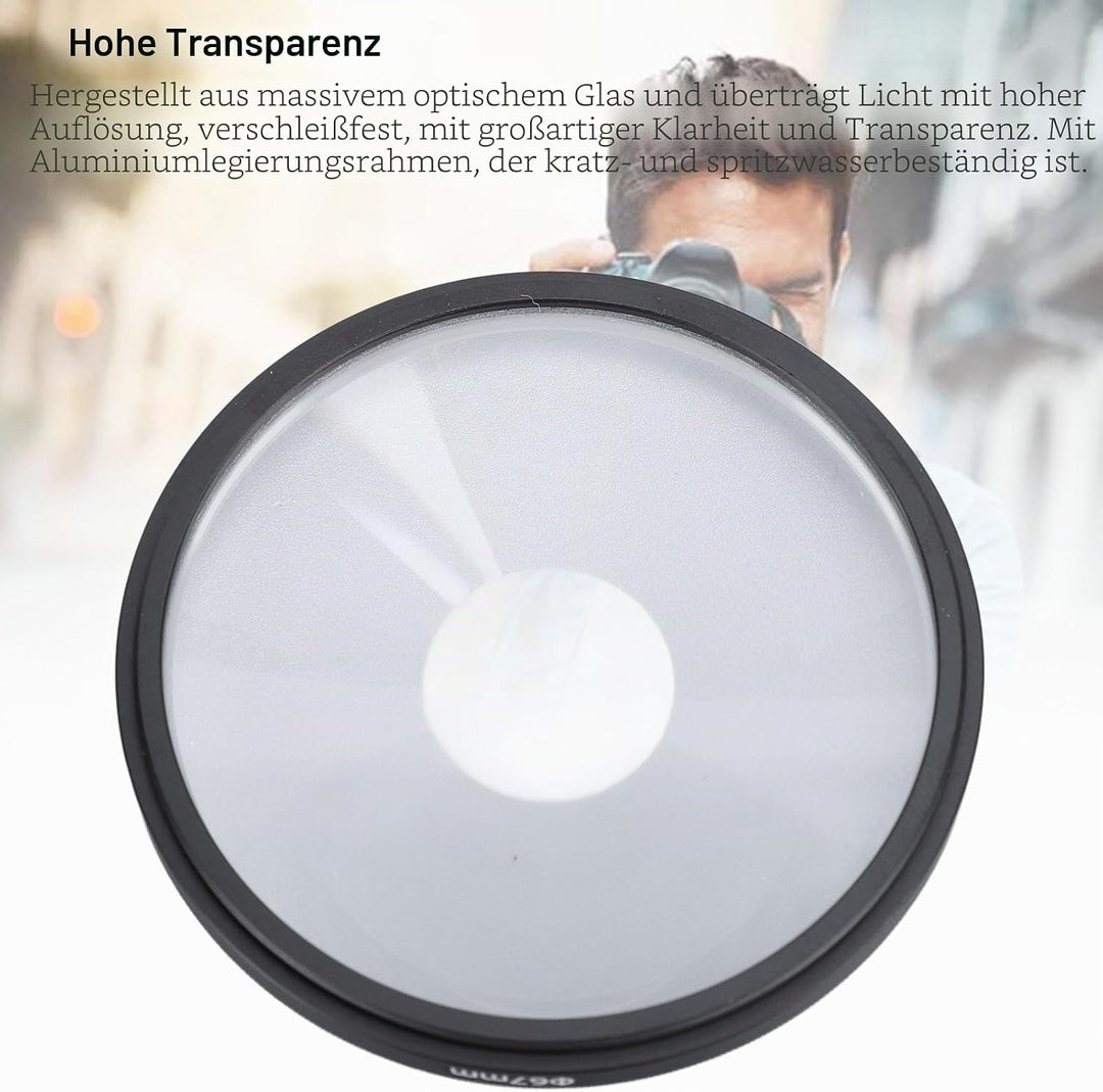 62 Mm Spiral-Halo-Kamera-Objektivfilter, Spiral-Halo-Prismenfilter, Optisches Glas, Spezialeffekte,