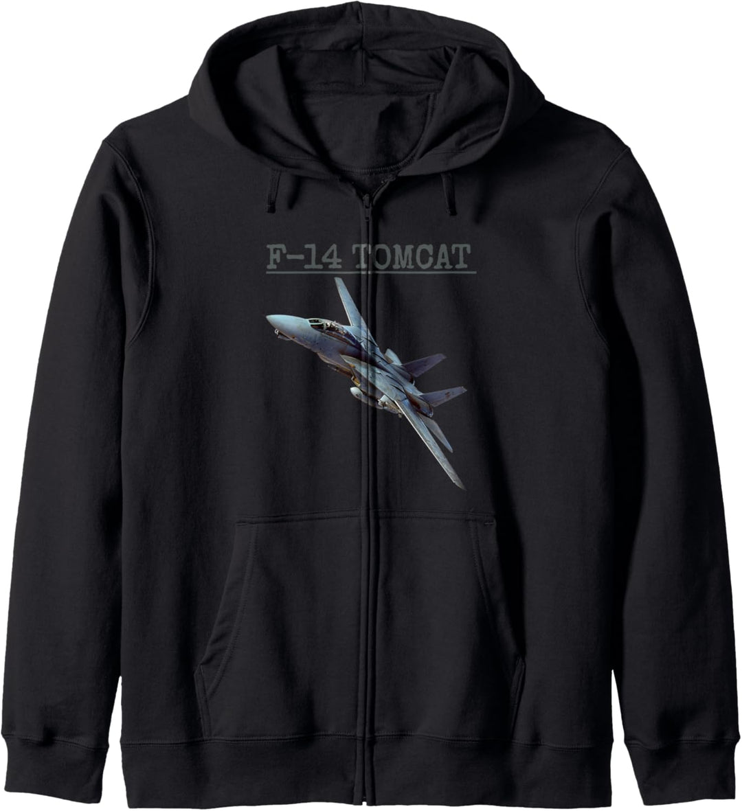 Fun American Naval Aviation „F-14 Tomcat“ Tee in Aktion. Kapuzenjacke