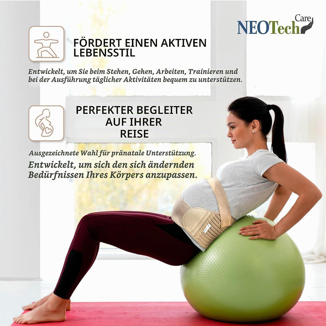 NEOtech Care - Bauchgurt für die Schwangerschaft - stützt Taille, Rücken &amp; Bauch - Schwangerschaftsg
