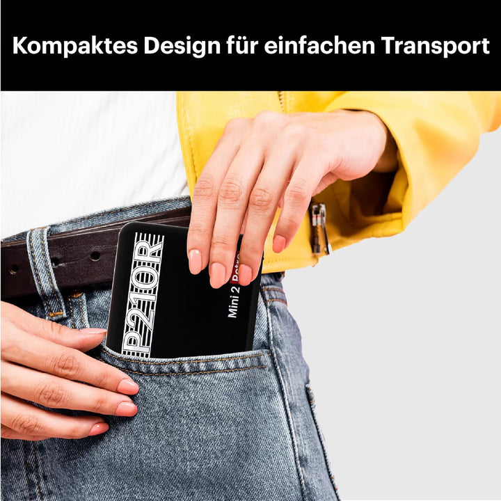 Kodak Mini 2 Fotodrucker für Smartphones, Format 54 x 86 mm, kabellos, tragbar und kompatibel mit iO