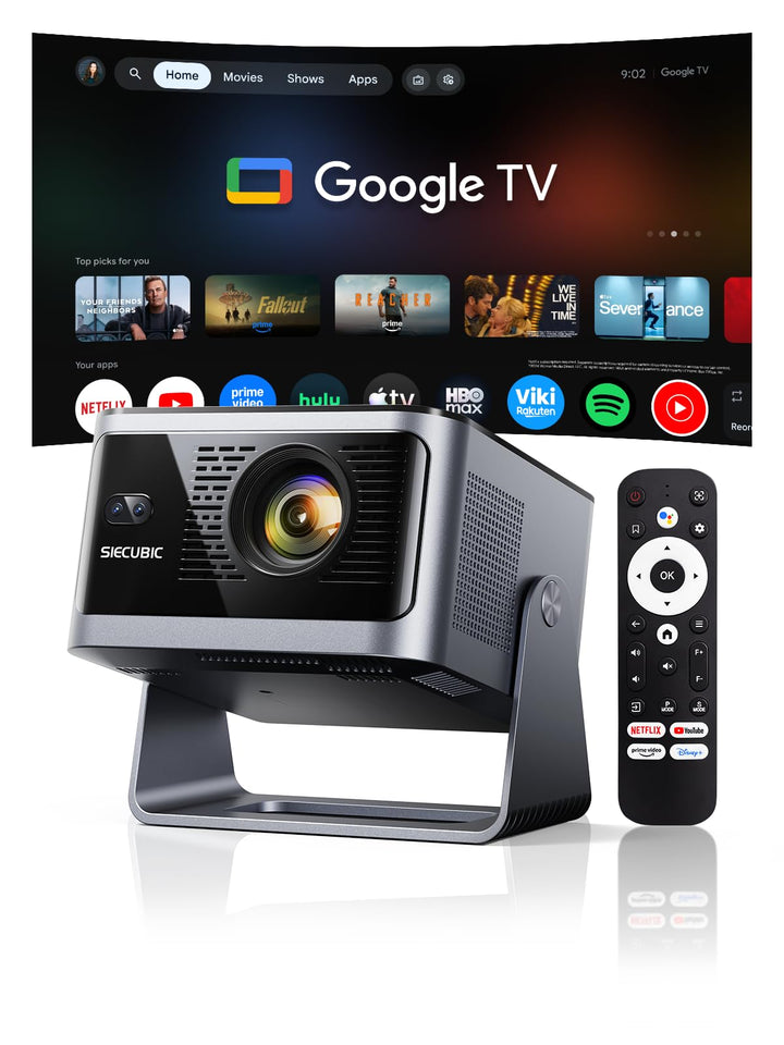Mini Beamer mit Google TV, Native Full HD 1080P Smart Projektor 650 ANSI