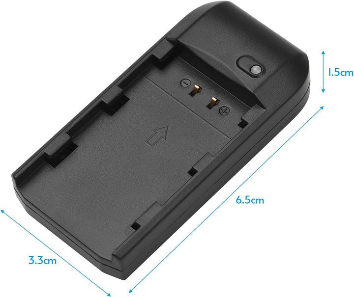 Andoer NP-FV5 Akku-Ladegerät mit LED-Anzeigeleuchte + 2 x NP-FV5 Plus 3,7 V 1000 mAh mit USB-Ladekab