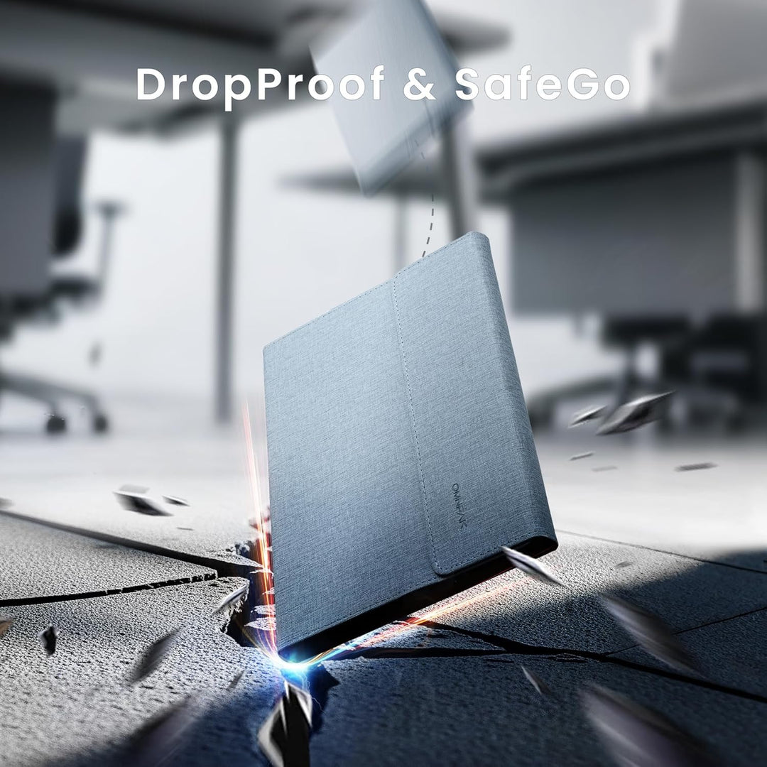 Omnpak Hülle für Surface Pro 9 Tablet, Business-Hülle mit Stifthalter, Einstellbarer Multi-Betrachtu