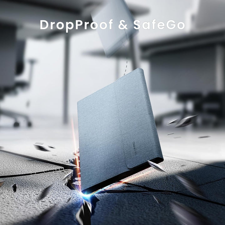 Omnpak Hülle für Surface Pro 9 Tablet, Business-Hülle mit Stifthalter, Einstellbarer Multi-Betrachtu