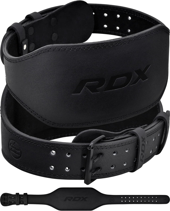 RDX Gewichthebergürtel Leder 4” und 6”, 10 Verstellbar Löcher Trainingsgürtel Schnalle, Powerlifitin