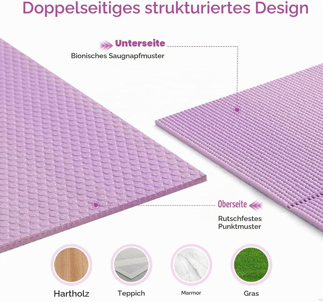 Avoalre Yogamatte rutschfest,173 X 61CM Tragbare Trainingsmatte 5MM,reise Yogamatte faltbar Gymnasti