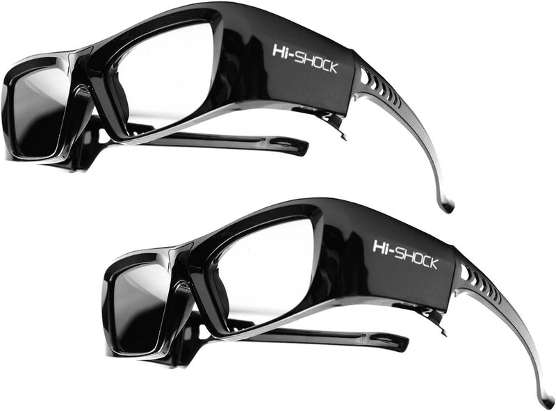 2x Hi-SHOCK RF Pro Black Diamond | RF 3D Brille für Epson, SONY RF Beamer | komp. mit VPL-VW1000, VP