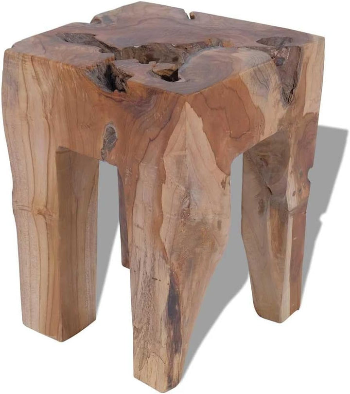 vidaXL Teak Massivholz Hocker Sitzhocker Fusshocker Beistelltisch 30x30x40cm Holz