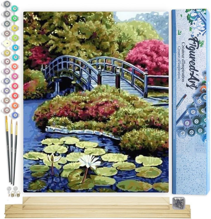Figured'Art Malen Nach Zahlen Erwachsene Mit Rahmen Die Nihonbashi Brücke in Japan - Paint by Number