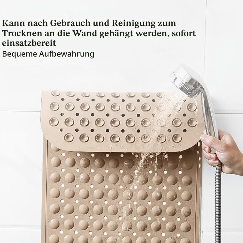 Duschmatte rutschfest 106x66cm,Antirutschmatte Dusche mit Ablauflöchern,Duscheinlage rutschfest mit