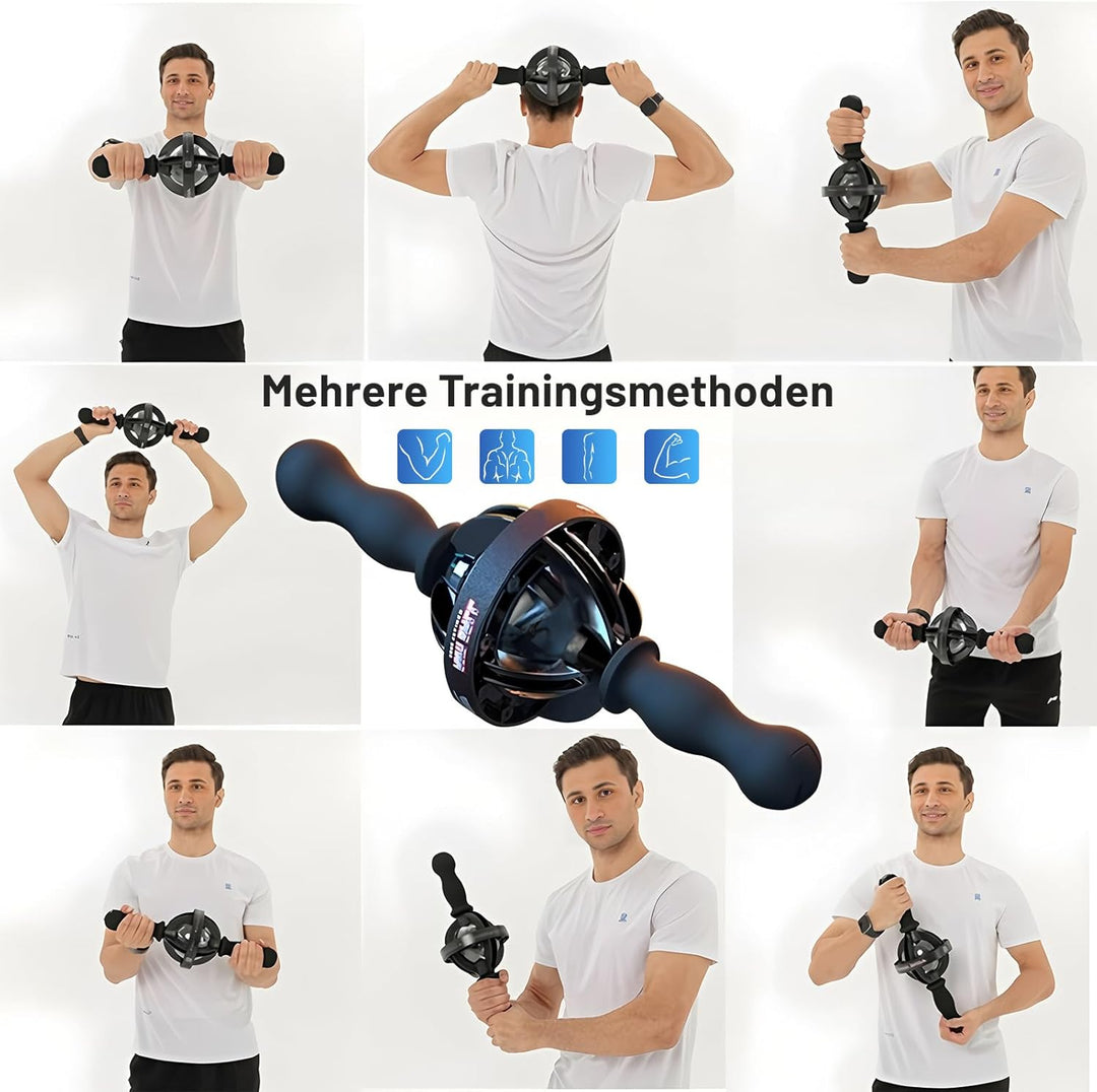Gyro-Trainer Pro Handtrainer, Doppelgriff, 200kg Widerstand, für Muskelaufbau und Handgelenkskraft